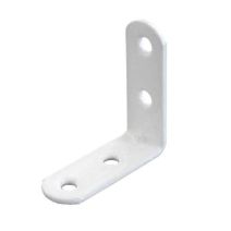 4 équerres de chaise 25x25x2mm acier plastifié blanc - VYNEX