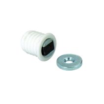 2 loqueteaux magnétiques ronds à encastrer 8kg - VYNEX