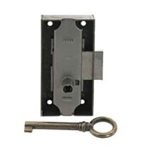 serrure en applique 20mm gauche acier bronzé - VYNEX