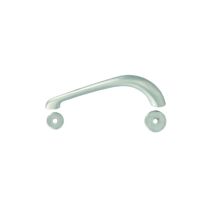 Poignée avec rosettes métal nickelé mat entraxe 96mm