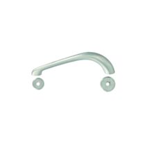 Poignée avec rosettes métal nickelé mat entraxe 96mm