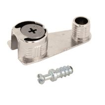 Ferrure d'assemblage D10-20mm acier nickelé par 4