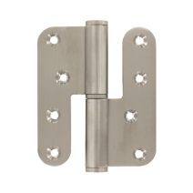Paumelle de bâtiment 80x80 gauche inox par 2