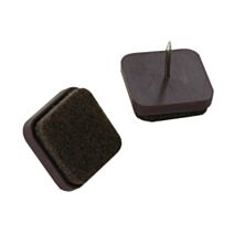 4 patins feutre à clouer 24x24mm - VYNEX