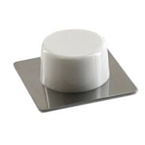 Butée de porte acier/plastique adhésive ø30 H.18mm - VYNEX