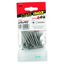 21 Vis agglo tête fraisée étoile inox A4 4x40 - CLASS'INOX