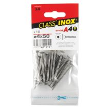 18 Vis agglo tête fraisée étoile inox A4 4x50 - CLASS'INOX