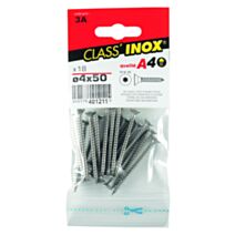 18 Vis agglo tête fraisée étoile inox A4 4x50 - CLASS'INOX