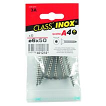 6 Vis agglo tête fraisée étoile inox A4 6x50 - CLASS'INOX