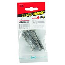 6 Vis agglo tête fraisée étoile inox A4 6x60 - CLASS'INOX