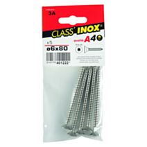 5 Vis agglo tête fraisée étoile inox A4 6x80 - CLASS'INOX