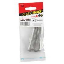 4 Vis agglo tête fraisée étoile inox A4 6x100 - CLASS'INOX