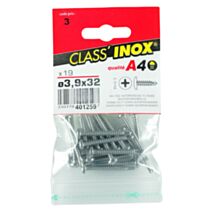 19 vis tôle autoperceuses inox A4 3,9x32 - CLASS'INOX