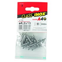 Vis tôle autoperceuse x 18 TC A4 4.2x19 - VYNEX