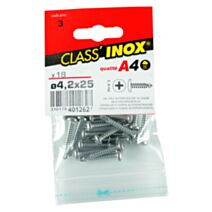 Vis tôle autoperceuse x 18 TC A4 4.2x25 - VYNEX