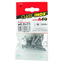 Vis tôle autoperceuse x 13 TC A4 4.8x25 - VYNEX