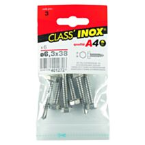 Vis tôle autoperceuse x 6 TH A4 6.3x38 - VYNEX