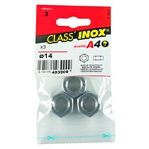 Ecrous hexagonal x 3 inox A4 D14 - VYNEX