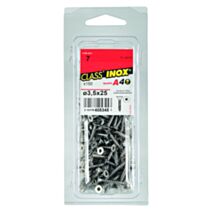 150 Vis agglo tête fraisée étoile inox A4 3,5x25 - CLASS'INOX