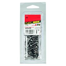 100 Vis agglo tête fraisée étoile inox A4 4x25 - CLASS'INOX