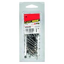 100 Vis agglo tête fraisée étoile inox A4 4x35 - CLASS'INOX