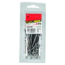 100 Vis agglo tête fraisée étoile inox A4 4x40 - CLASS'INOX