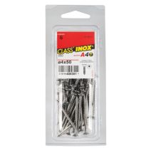 50 Vis agglo tête fraisée étoile inox A4 4x50 - CLASS'INOX