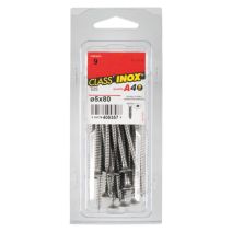 25 Vis agglo tête fraisée étoile inox A4 5x80 - CLASS'INOX