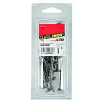 25 Vis agglo tête fraisée étoile inox A4 6x60 - CLASS'INOX