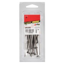 20 Vis agglo tête fraisée étoile inox A4 6x80 - CLASS'INOX