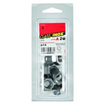 10 écrous hexagonaux inox A2 Ø14 - CLASS'INOX