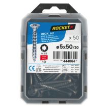 50 vis tête fraisée étoile inox A2 5X50 - ROCKET