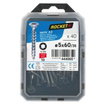 40 vis tête fraisée étoile inox A2 5X60 - ROCKET