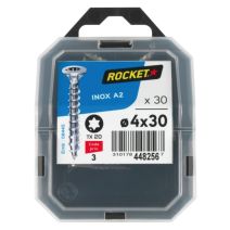 30 vis tête fraisée étoile inox A2 4X30 - ROCKET
