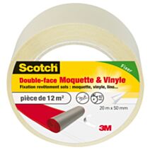 Adhésif moquette double face moquette et vinyle 20mx50mm - SCOTCH™