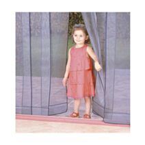 Rideau de porte Moustiquaire Arles 6 bandes L1,60xH2,20m Gris - MOREL