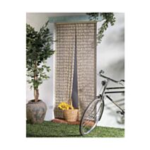 Rideau de porte midi torsade palme 90x200cm MOREL