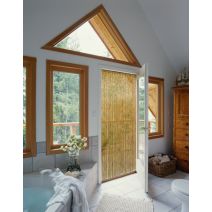 Rideau de Porte Naturel en Bâtonnets de Bambou Vernis  - MOREL