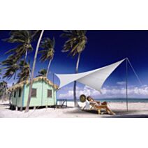 Voile d'ombrage carrée serenity 3.60 m - blanc - JARDILINE
