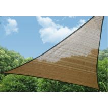 Voile d'ombrage triangulaire 3.60 m - gamme "austral" brun havane - JARDILINE
