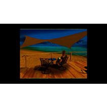 Voile d'ombrage rectangulaire 4 x 3 m brun havane - JARDILINE