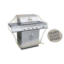 Housse pour barbecue L 150 x l 80 x h 90 cm gris mastic opaque - JARDILINE