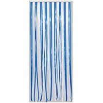 Rideau de porte en lanières Antilles 90x220cm bleu/blanc - MOREL