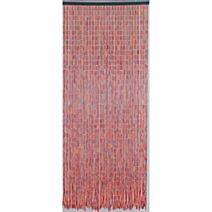 Rideau de porte bâtonnets de bambou et perles