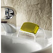 Porte-savon 10x6x4cm Blanc - GODONNIER