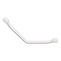 Barre d'Appui Coudee 135° Mana Acier Blanc Brillant 33x33cm