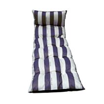 Coussin de bain de soleil flocons cancale bleu