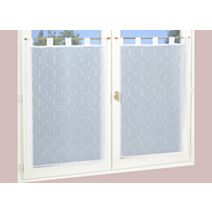 Paire de vitrages 45x120 blanc- DYLREV