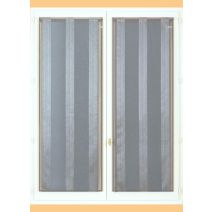 Paire de vitrages 90x200cm gris - DYLREV