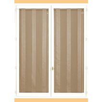 Paire de vitrages 90x200cm taupe - DYLREV